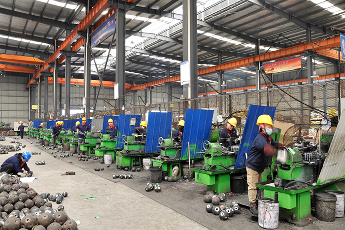 威海网架锥头车间